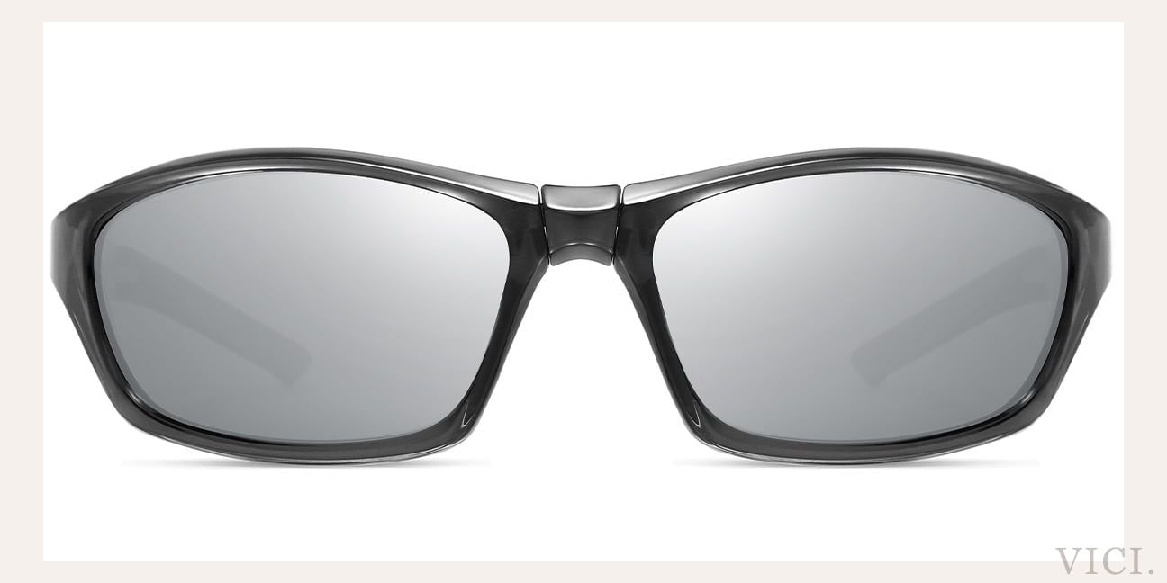 Mirrored Silver Polarized