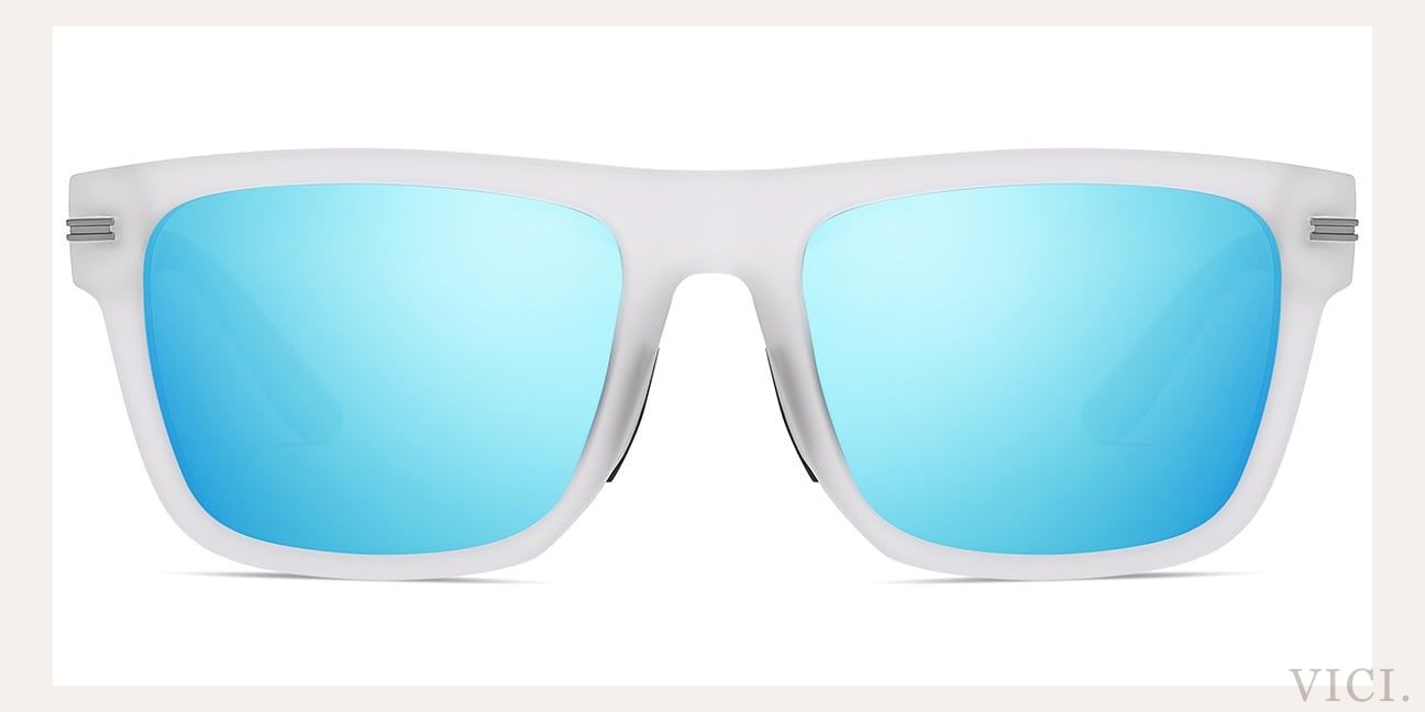 Mirrored Ice Blue Polarized