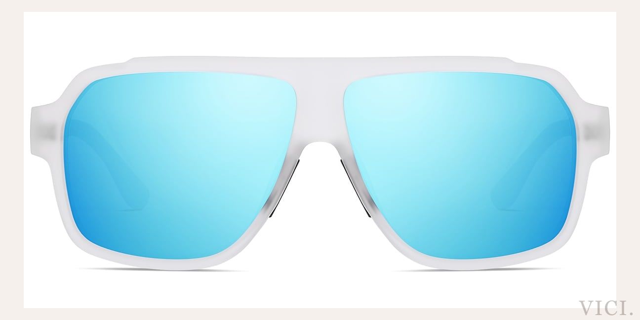Mirrored Ice Blue Polarized