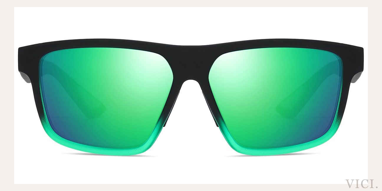 Mirrored Green Polarized