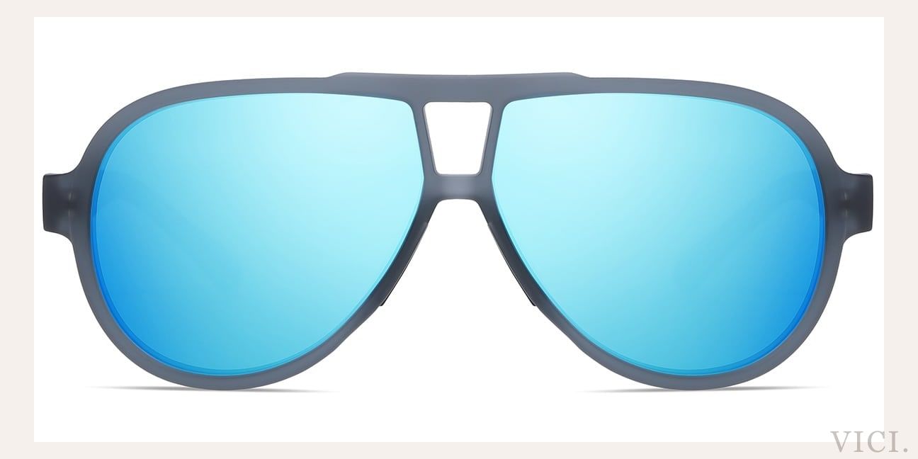 Mirrored Ice Blue Polarized