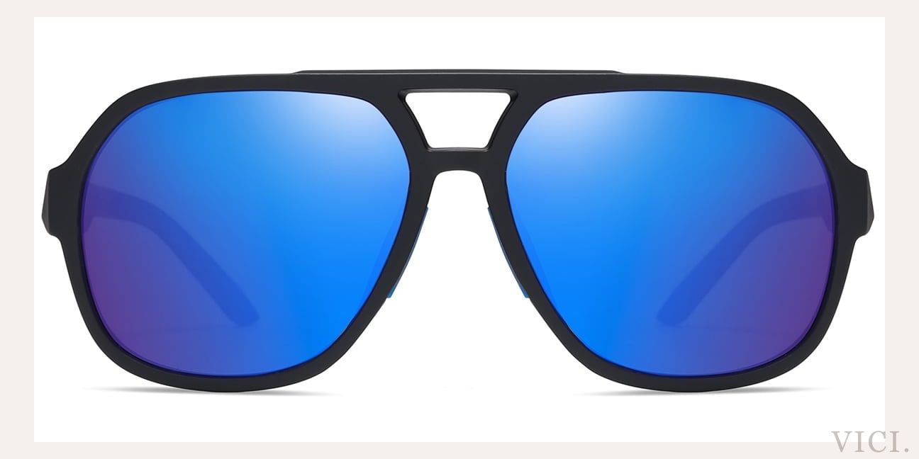 Mirrored Blue Polarized