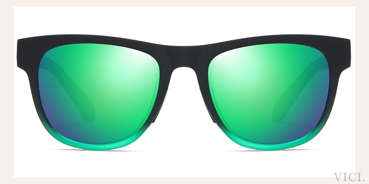 Mirrored Green Polarized