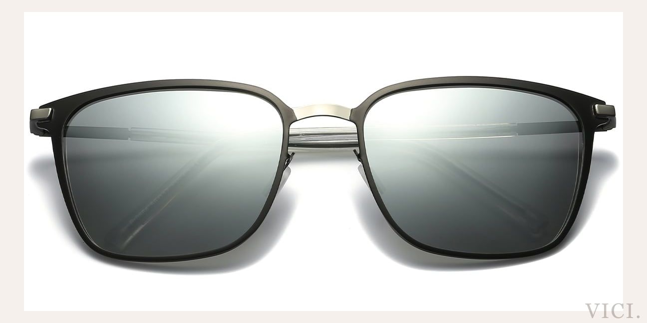 Mirrored Silver Polarized