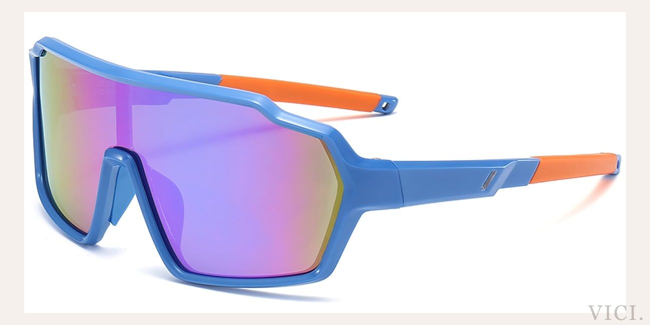 Mirrored Blue Polarized